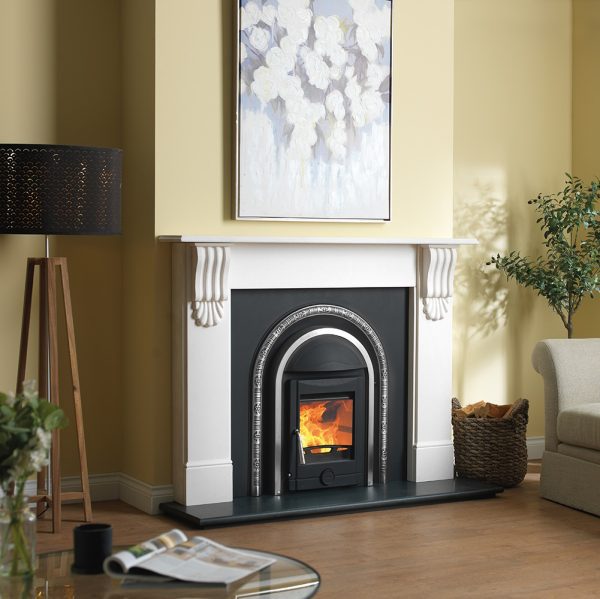 Cast Tec Victorian Corbel Mantel in Turkish Limestone - available in 53" & 59" widths