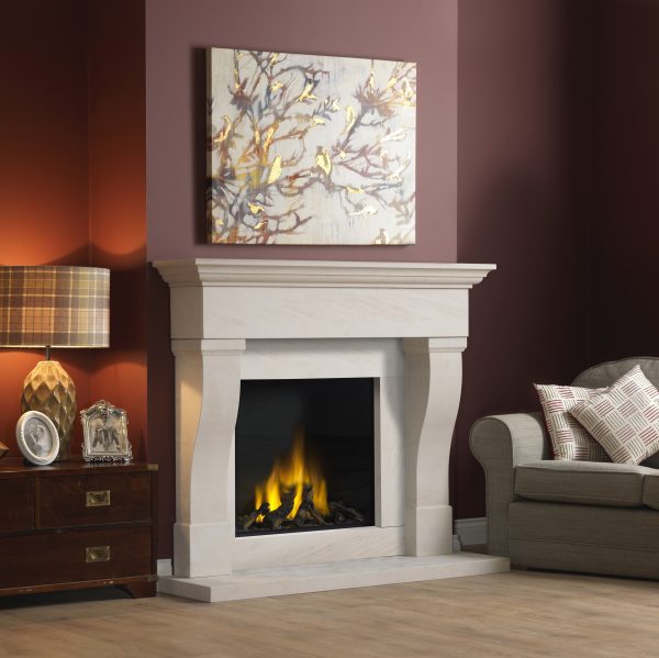 Penman Tavira 57" Mantel in Iberian Limestone