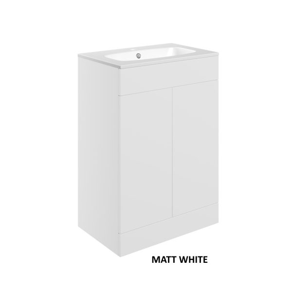 Brison Signa 610mm Floor Standing 2 Door Basin Unit & Basin - Image 6