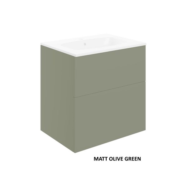 Brison Signa 610mm Wall Hung 2 Drawer Unit & Basin - Image 4