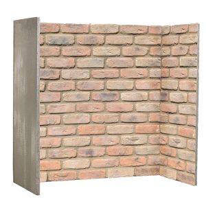 Brison Fireplace Antique Rustic Brick 3 Piece Inglenook Chamber