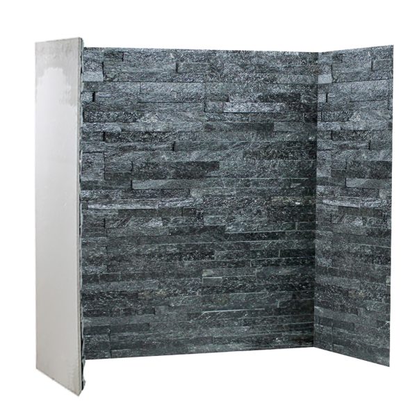 Brison Fireplace Black Quartz 3 Piece Inglenook Chamber