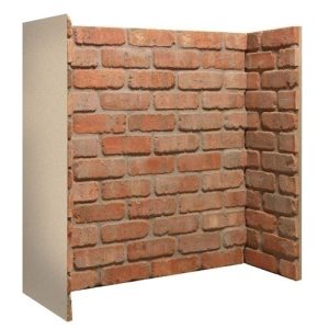 Brison Fireplace Cobble Red Brick 3 Piece Inglenook Chamber