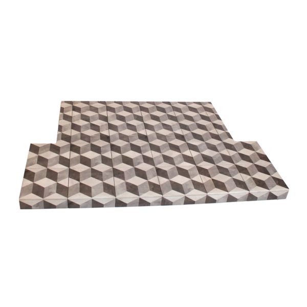 Brison Tiled Cube Chamber Hearth