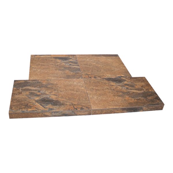 Brison Mocha Riven Slate Effect Chamber Hearth