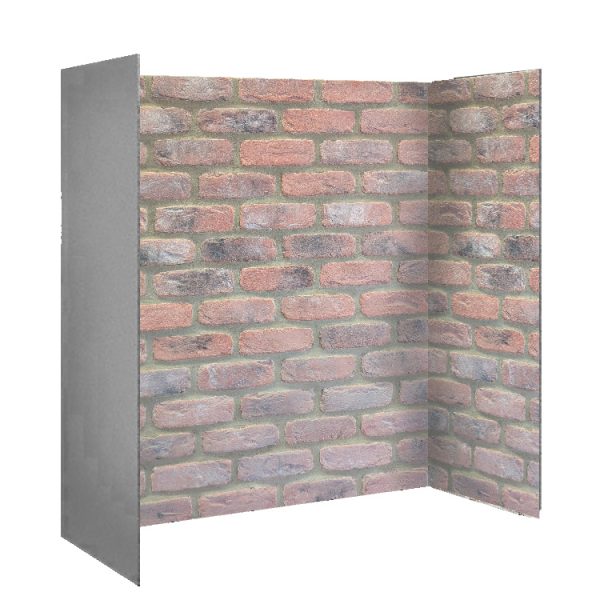 Brison Fireplace Reclaimed Rustic Brick 3 Piece Inglenook Chamber