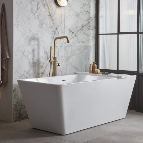 Roper Rhodes Accent Square Double End Freestanding Bathtub - Image 4