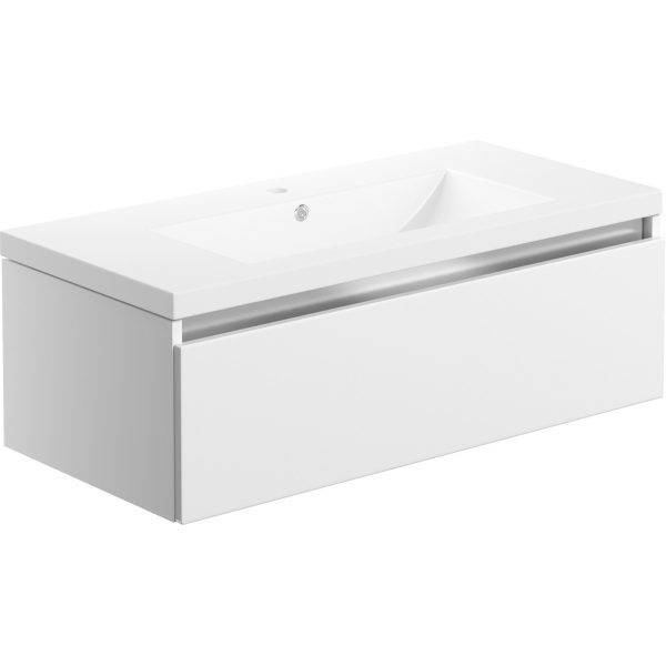 Brison Ambra Wall Hung 815mm 1 Drawer Unit with Basin