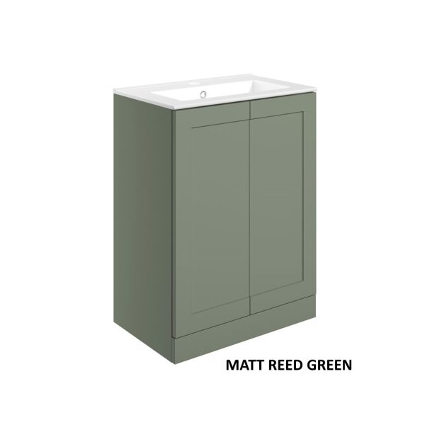 Brison Ripley 615mm Floor Standing 2 Drawer Unit & Basin - Image 2