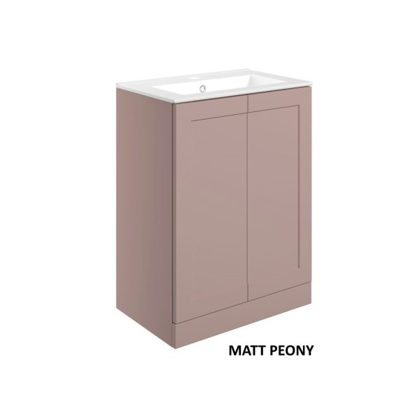 Brison Ripley 615mm Floor Standing 2 Drawer Unit & Basin - Image 4