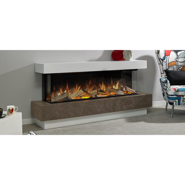 Aura Clifton 1000 FS Landscape Electric Fire Suite