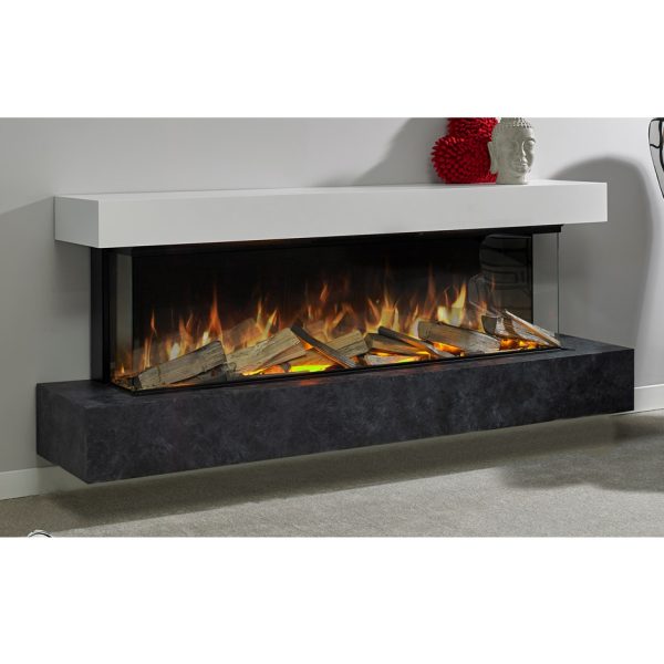 Aura Clifton 1000 WM Landscape Electric Fire Suite - Image 2