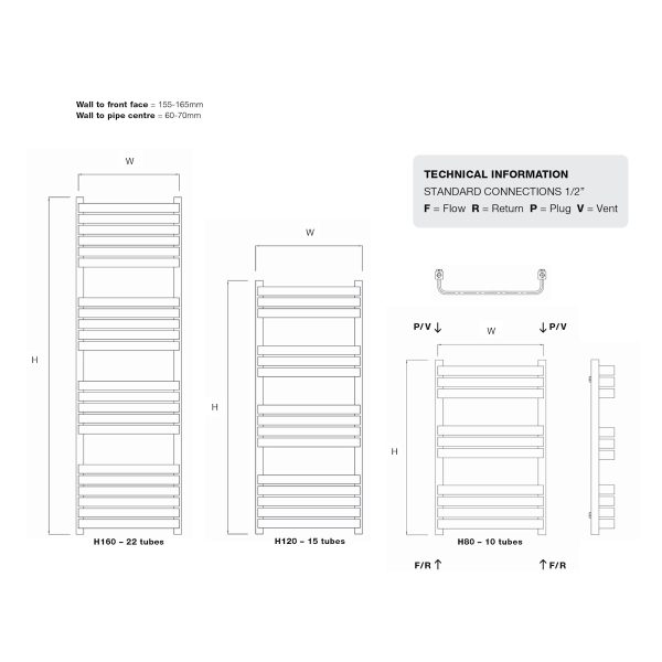 DQ Tesoro Designer Towel Warmer Radiator - Image 4