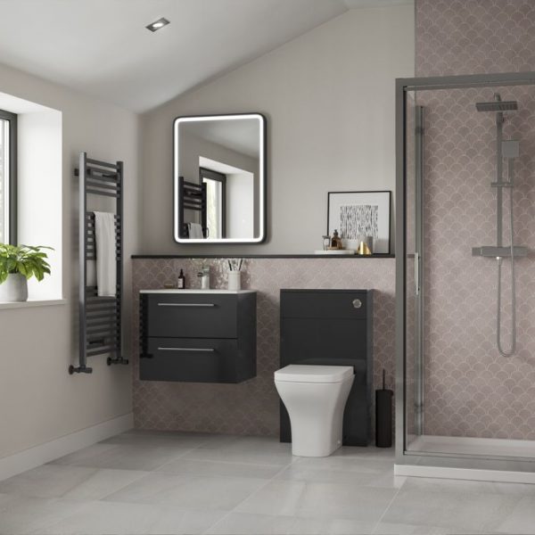Brison Vorno Wall Hung 2 Drawer 510mm Vanity Unit with Basin