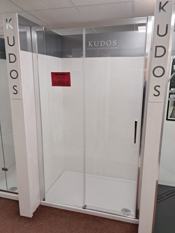 Kudos Divera 1200mm Sliding Door in Chrome *TO CLEAR*