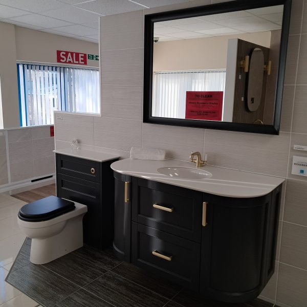 Utopia Roseberry wall mounted graphite vanity unit display complete *TO CLEAR* - Image 2