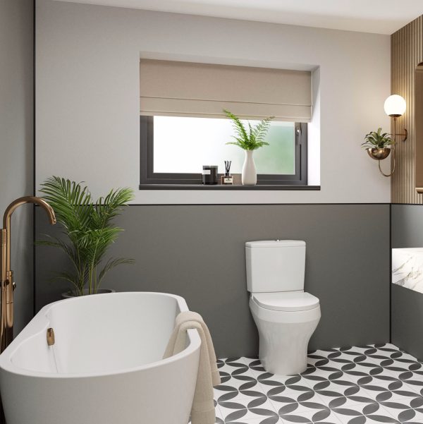Wetwall Bathroom Wall Panelling Alloy Collection - Battleship Grey