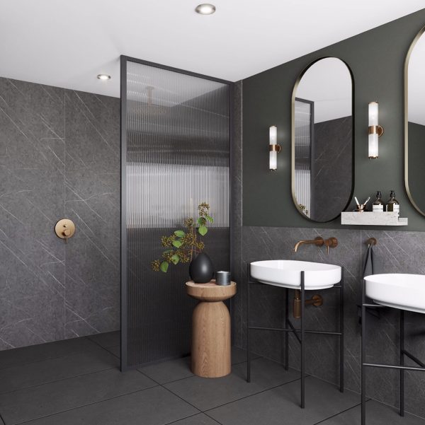 Wetwall Bathroom Wall Panelling Elite Collection - Greystone Marble