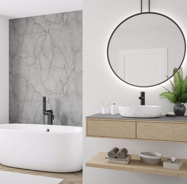Wetwall Bathroom Wall Panelling Elite Collection - Marmo Grigio