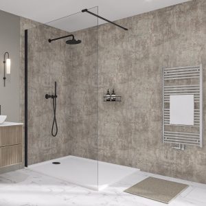 Wetwall Bathroom Wall Panelling Elite Collection - Modern Concrete
