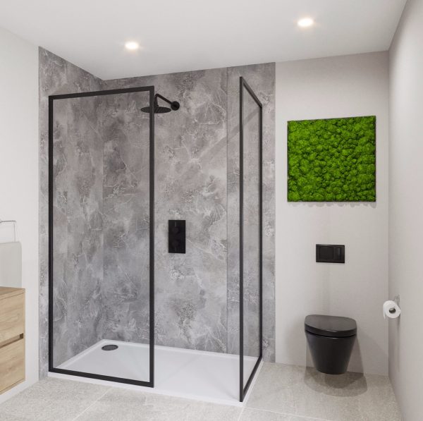 Wetwall Bathroom Wall Panelling Elite Collection - Serpentine Stone