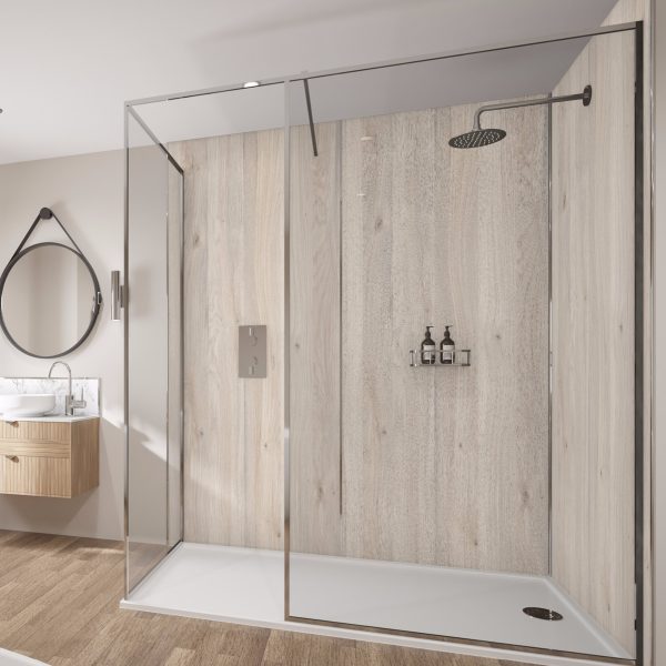Wetwall Bathroom Wall Panelling Mermaid Collection - Scandi Oak
