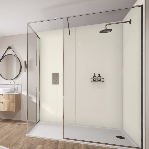 Wetwall Bathroom Wall Panelling Mermaid Collection - White Frost