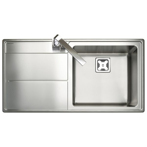 Rangemaster Arlington Single Bowl Inset Sink in Stainless Steel (Handed) - Image 2
