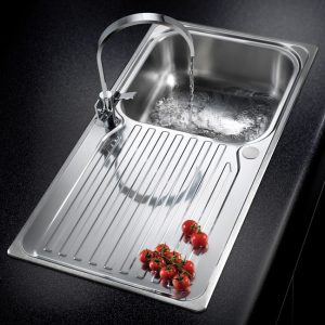 Rangemaster Sedona Single Bowl Inset Sink in Stainless Steel