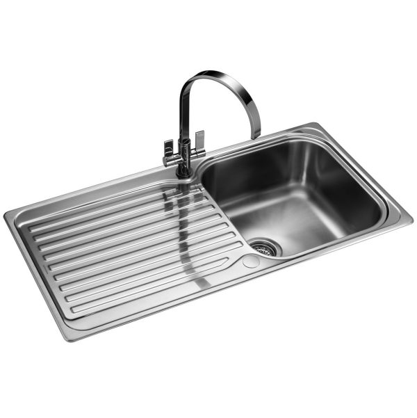 Rangemaster Sedona Single Bowl Inset Sink in Stainless Steel - Image 2