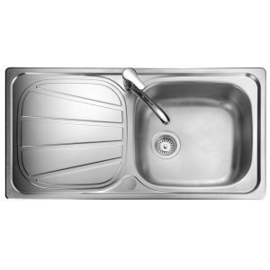 Rangemaster Baltimore Single Bowl Inset Sink in Stainless Steel
