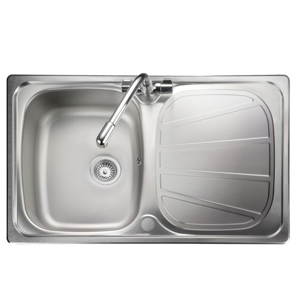 Rangemaster Baltimore Compact Single Bowl Inset Sink in Stainless Steel - Image 2