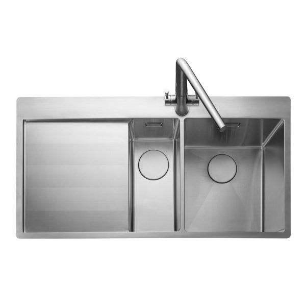Rangemaster Cosmo 1.5 Bowl Inset Sink in Stainless Steel - Image 2