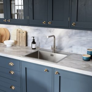 Rangemaster Cosmo Single Bowl Inset Sink in Stainless Steel