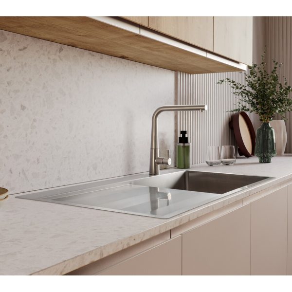 Rangemaster Cosmo Single Bowl Inset Sink in Stainless Steel - Image 3