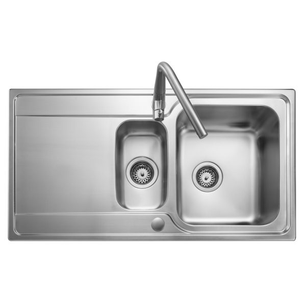 Rangemaster Iconica 1.5 Bowl Inset Sink in Stainless Steel - Image 2