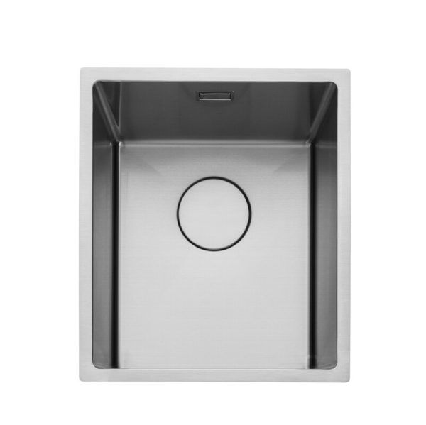 Rangemaster Kube Single Bowl Inset/Undermount Sink in Stainless Steel