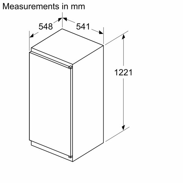 Neff N30 KI1411SE0 Built in 122cm Tall Fridge - Image 2