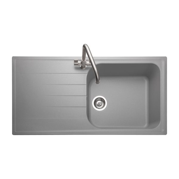 Rangemaster Amethyst Single Bowl Inset Sink in Igneous Granite - Image 3