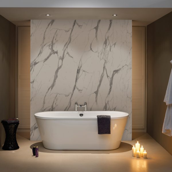 Nuance Marbles Bathroom Wall Panelling - Calcatta Statuario Glaze
