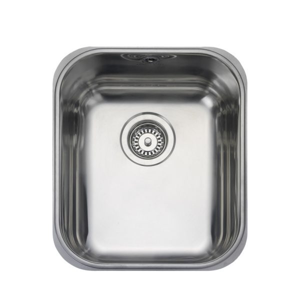 Rangemaster Classic Single Bowl Undermount Sink in Stainless Steel
