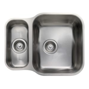 Rangemaster Classic 1.5 Bowl Undermount Sink in Stainless Steel