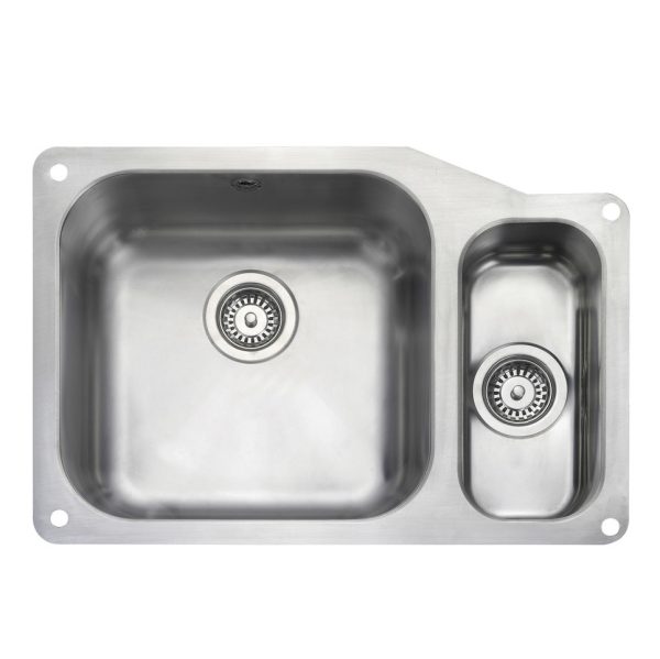 Rangemaster Classic 1.5 Bowl Undermount Sink in Stainless Steel
