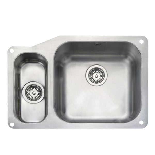 Rangemaster Classic 1.5 Bowl Undermount Sink in Stainless Steel - Image 2