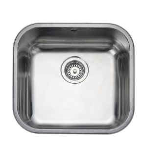 Rangemaster Classic Single Bowl Undermount Sink in Stainless Steel