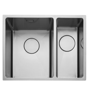 Rangemaster Cubix 1.5 Bowl Inset/Undermount Sink in Stainless Steel