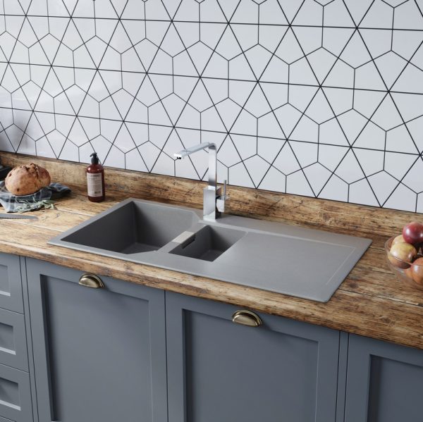 Rangemaster Mayon 1.5 Bowl Inset Sink in Igneous Granite