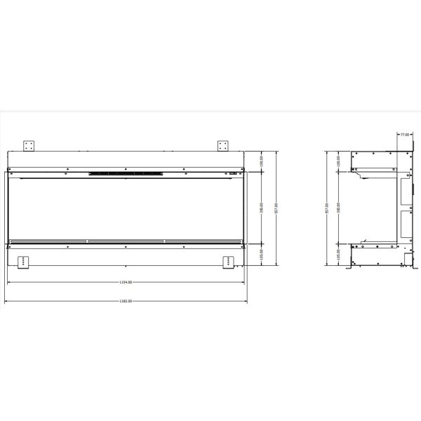 Evonic Genesis Octane 1150 Holographic Inset Electric Fire - Image 2