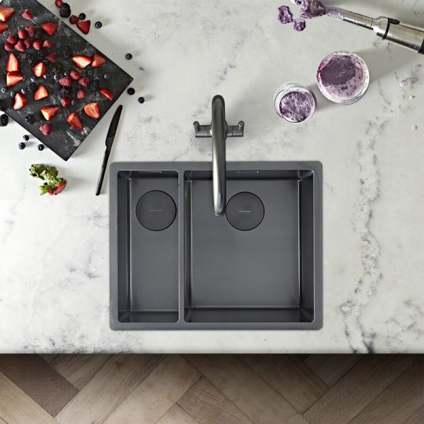 Rangemaster Spectra 1.5 Bowl Inset/Undermount Sink in PVD Stainless Steel - Image 5