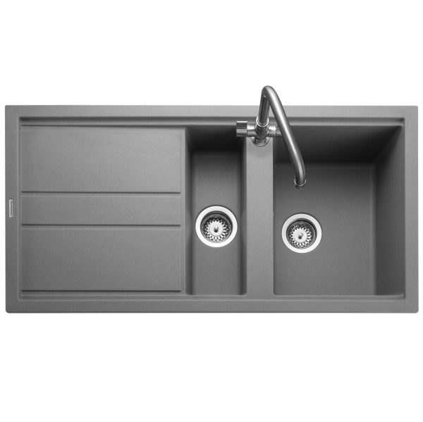 Rangemaster Topaz 1.5 Bowl Inset Sink in Igneous Granite - Image 5